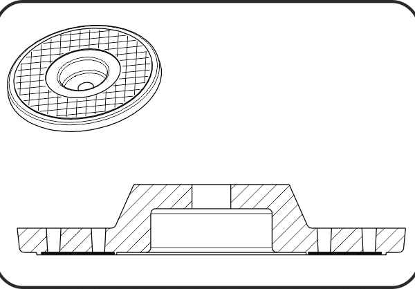 AGRU Induktofix Disc — Phụ kiện cố định màng lót lên bê tông
